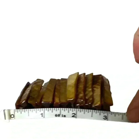 Vintage shell bracelet stretchy cuff boho shiny - Picture 7 of 7